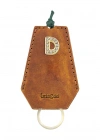 İsme Özel İpli Anahtarlık - % 100 Crazy Deri - AG01002 - Taba