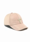 İsme Özel Kep Şapka - %100 Deri - AB01012 - Pudra
