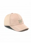 İsme Özel Kep Şapka - %100 Deri - AB01012 - Pudra