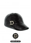 İsme Özel Kep Şapka - %100 Deri - AB01012 - Siyah