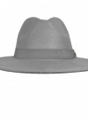 İsme Özel Panama Fötr Şapka - AB01004 - Gri