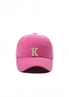 İsme Özel Süet Kep Şapka - AB01013 - Pembe