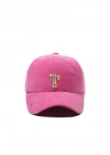 İsme Özel Süet Kep Şapka - AB01013 - Pembe