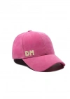 İsme Özel Süet Kep Şapka - AB01013 - Pembe