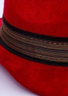 İsme Özel Süet Kovboy Fötr Şapka - AB01007 - Bordo