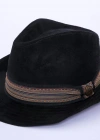 İsme Özel Süet Kovboy Fötr Şapka - AB01007 - Siyah