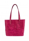 İsme Özel Tote Bag El Omuz Çantası - %100 Rainbow Deri - AC03003 - Fuşya