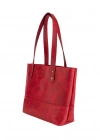 İsme Özel Tote Bag El Omuz Çantası - %100 Rainbow Deri - AC03003 - Kırmızı
