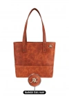İsme Özel Tote Bag El Omuz Çantası - %100 Rainbow Deri - AC03003 - Tobacco