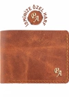 İsme Özel Yatay Klasik Cüzdan - %100 Rainbow Deri - A010001 - Tobacco