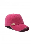 İsme Özel Yıkamalı Kep Şapka - AB01010 - Fuşya