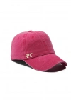 İsme Özel Yıkamalı Kep Şapka - AB01010 - Fuşya
