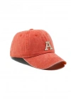 İsme Özel Yıkamalı Kep Şapka - AB01010 - Turuncu