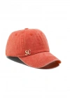 İsme Özel Yıkamalı Kep Şapka - AB01010 - Turuncu