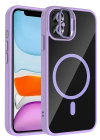 Joko Apple iPhone 11 Remim Lensli Magsafe Standlı Kapak - Lila