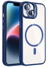 Joko Apple iPhone 13 Remim Lensli Magsafe Standlı Kapak - Lacivert