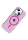Joko Apple iPhone 14 PC Blank Magsafe Kapak - Pembe