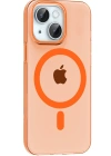 Joko Apple iPhone 14 PC Blank Magsafe Kapak - Turuncu