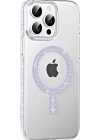 Joko Apple iPhone 14 Pro Max Move Taşlı Magsafe Kapak - Lila