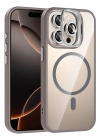 Joko Apple iPhone 14 Pro Max Remim Lensli Magsafe Standlı Kapak - Titan Gri