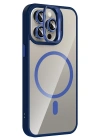 Joko Apple iPhone 15 Pro Max Remim Lensli Magsafe Standlı Kapak - Lacivert