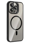 Joko Apple iPhone 15 Pro Max Remim Lensli Magsafe Standlı Kapak - Siyah