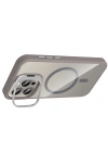Joko Apple iPhone 15 Pro Max Remim Lensli Magsafe Standlı Kapak - Titan Gri