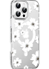 Joko Apple iPhone 16 Pro Max Floral Magsafe Kapak - Beyaz