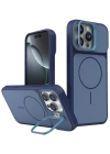 Joko Apple iPhone 16 Pro Max Pale Magsafe Standlı Kapak- Mavi