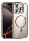 Joko Apple iPhone 16 Pro Max Remim Lensli Magsafe Standlı Kapak - Titan Gri