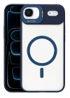 Joko Apple iPhone 17 Air Remim Lensli Magsafe Standlı Kapak - Lacivert