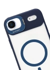 Joko Apple iPhone 17 Air Remim Lensli Magsafe Standlı Kapak - Lacivert