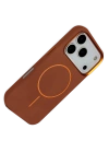 Joko Apple iPhone 17 Pro Luno Deri Magsafe Kapak - Kahverengi