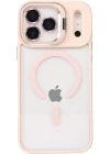Joko Apple iPhone 17 Pro Remim Lensli Magsafe Standlı Kapak - Pembe