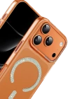 Joko Apple iPhone 17 Pro Tash Diamond Magsafe Kapak - Turuncu