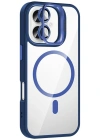Joko Apple iPhone 17 Remim Lensli Magsafe Standlı Kapak - Lacivert