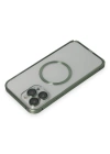 Joko iPhone 13 Pro Max Metal Bumper Magneticsafe Kapak - Yeşil