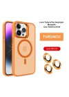 Joko iPhone 14 Pro Kılıf Flet Lens Magsafe Kapak - Turuncu