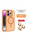 Joko iPhone 14 Pro Max Kılıf Flet Lens Magsafe Kapak - Turuncu