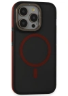 Joko iPhone 14 Pro Max Kılıf Rocky Magsafe Kapak - Siyah-Kırmızı