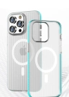 Joko iPhone 14 Pro Max Line Magsafe Kapak - Mavi