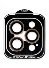 Joko iPhone 14 Pro Max PVD Metal Kamera Lens - Turuncu