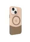 Joko iPhone 15 PC Suit Magsafe Kapak - Kahverengi