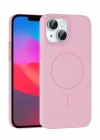 Joko iPhone 15 Plus Broş Magsafe Kapak - Pembe