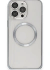 Joko iPhone 15 Pro Kılıf Metal Bumper Magneticsafe Kapak - Gri