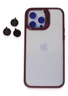 Joko iPhone 15 Pro Kılıf Roblox Lens Standlı Kapak - Bordo