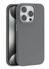 Joko iPhone 15 Pro Kılıf Wonder Deri Magsafe Kapak - Titan Gri