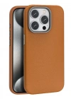 Joko iPhone 15 Pro Max Kılıf Wonder Deri Magsafe Kapak - Kahverengi