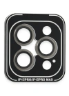 Joko iPhone 15 Pro Max PVD Metal Kamera Lens - Gri