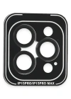 Joko iPhone 15 Pro Max PVD Metal Kamera Lens - Siyah
